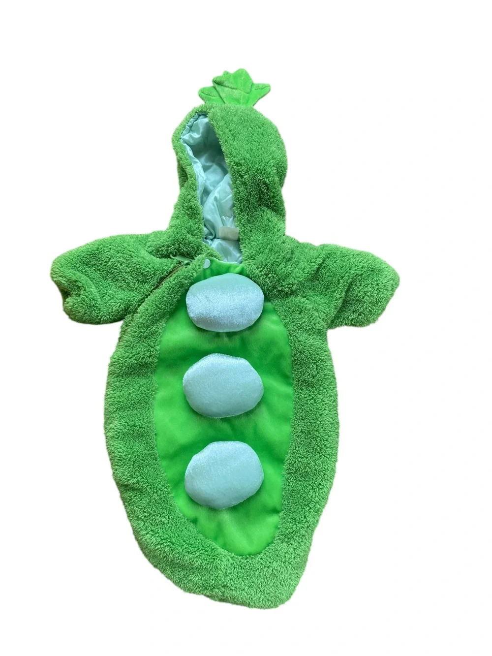 Underwraps Pea In A Pod Costume Infant 0-6 Months Green Halloween Cozy Party